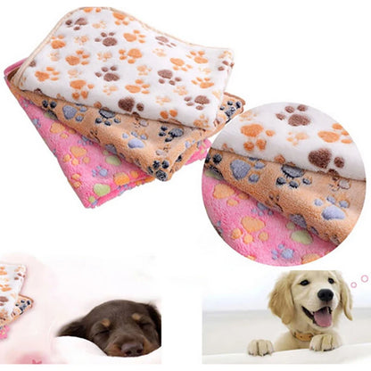 Blanket/ towel with paw print