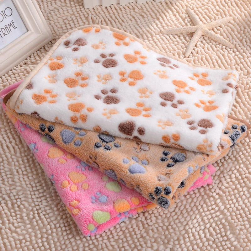 Blanket/ towel with paw print